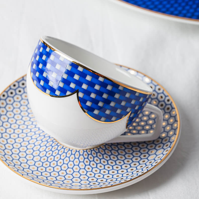 Blue Decal dinnerware - Ice Blue Water Drops