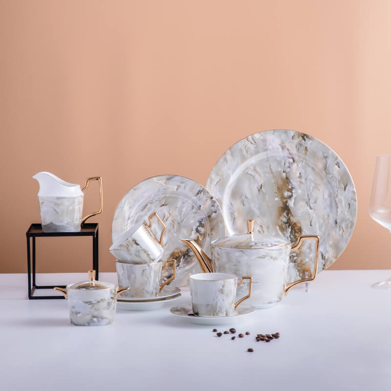 Bone China Decal Tableware - Sapphire Porcelain Rhyme