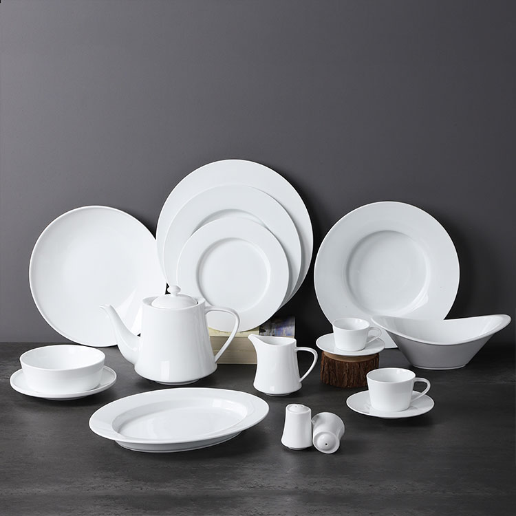 White Porcelain Tableware - Seattle