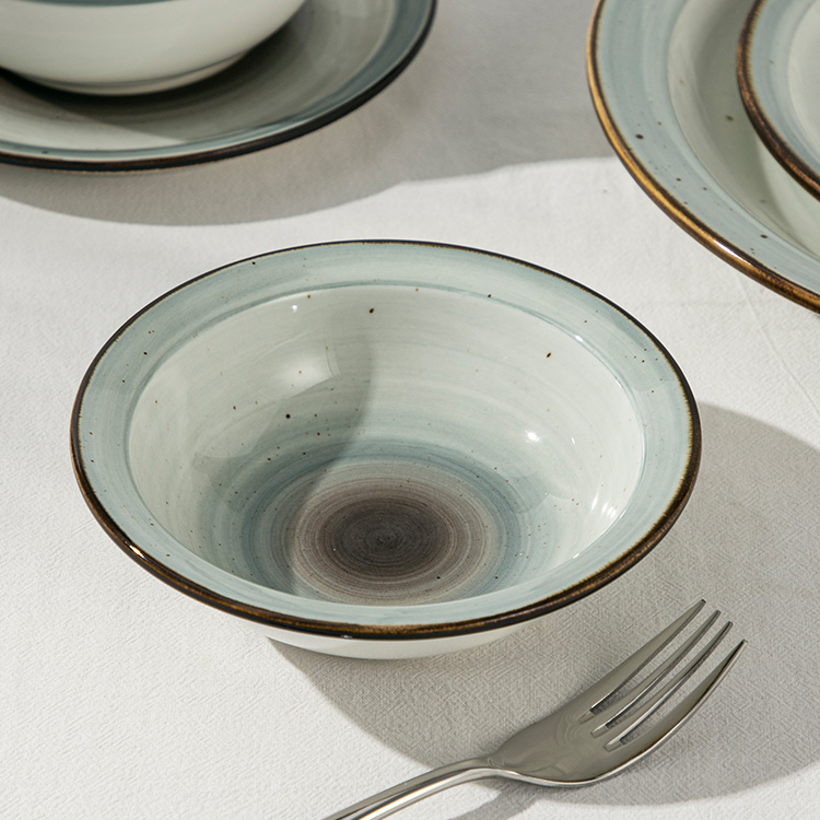 Restaurant Use Ceramic Dinner Plate (14)
