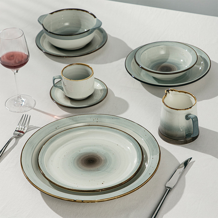 Restaurant Use Ceramic Dinner Plate (2)
