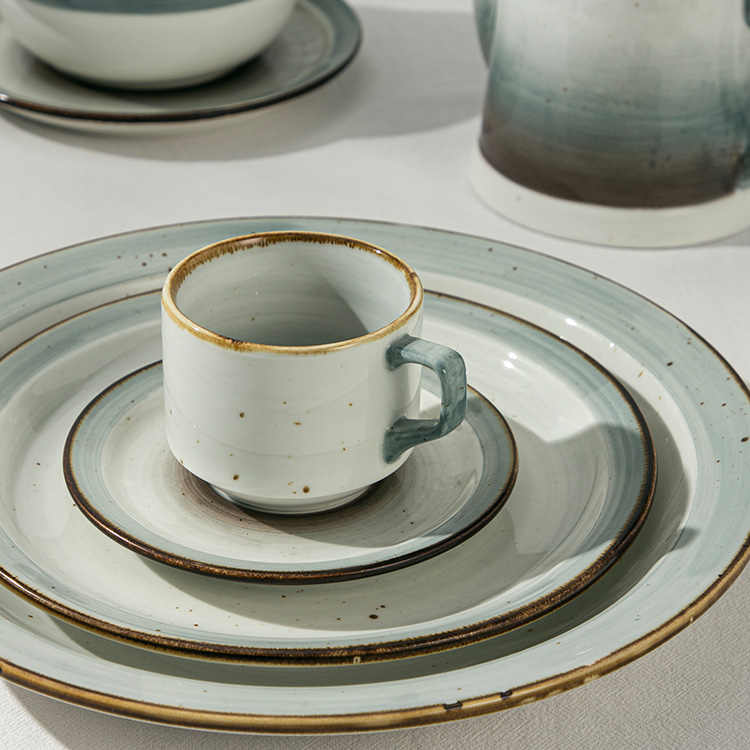 Restaurant Use Ceramic Dinner Plate (4)