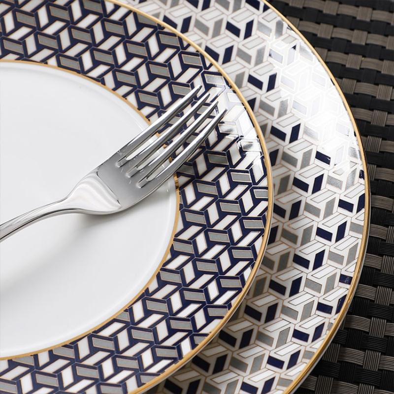 modern porcelain custom printed dinner plates