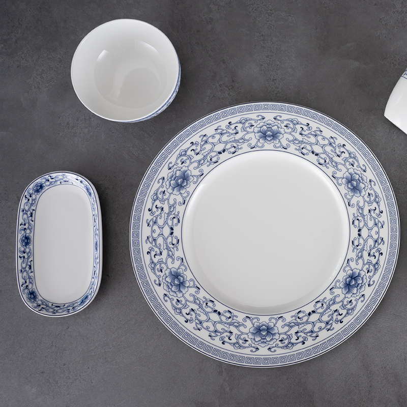 Chaozhou Blue and White Porcelain Ceramic Tableware