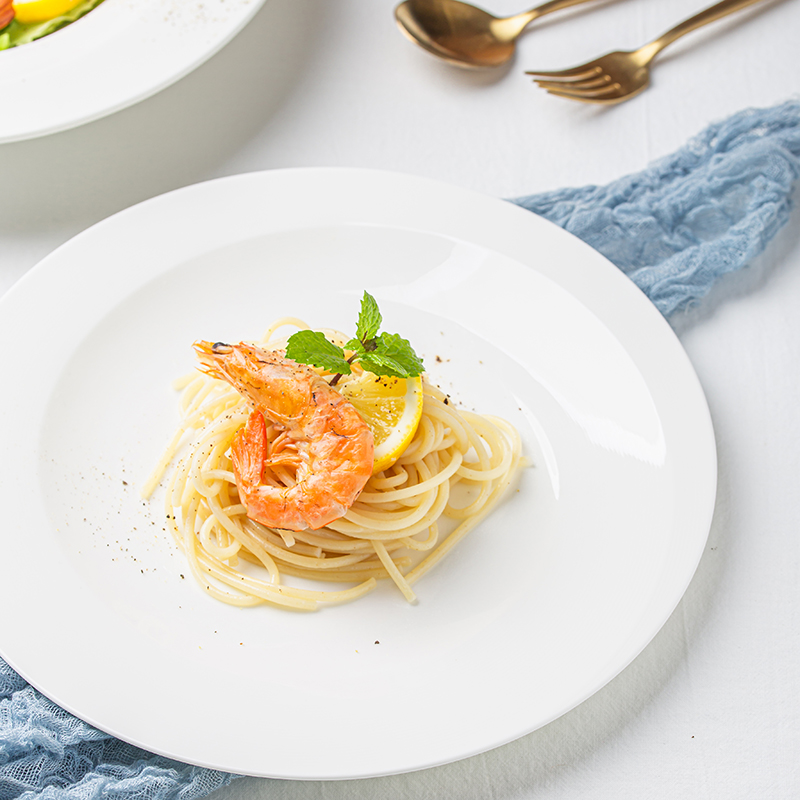 Elegant Ceramic Plates and Bowl Set for Hotels