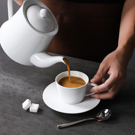 Porcelain Coffee Mug Tea Cup And Saucer