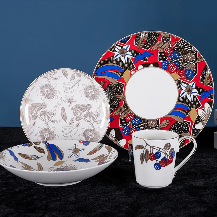 Conjunto de jantar de 4 peças