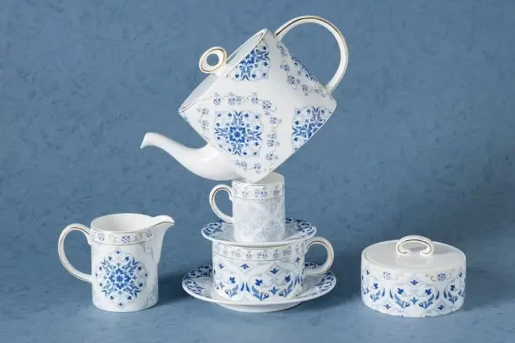 fine bone china tea set for hotels