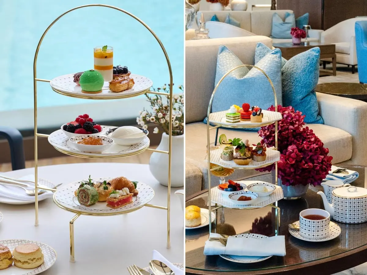 Bone china coffee cup and saucer with dessert plate for afternoon tea