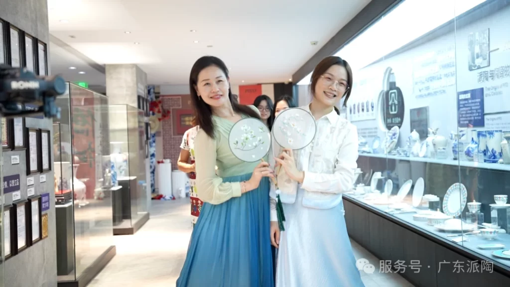 Participants surrounded by the heritage of traditional porcelain craftsmanship